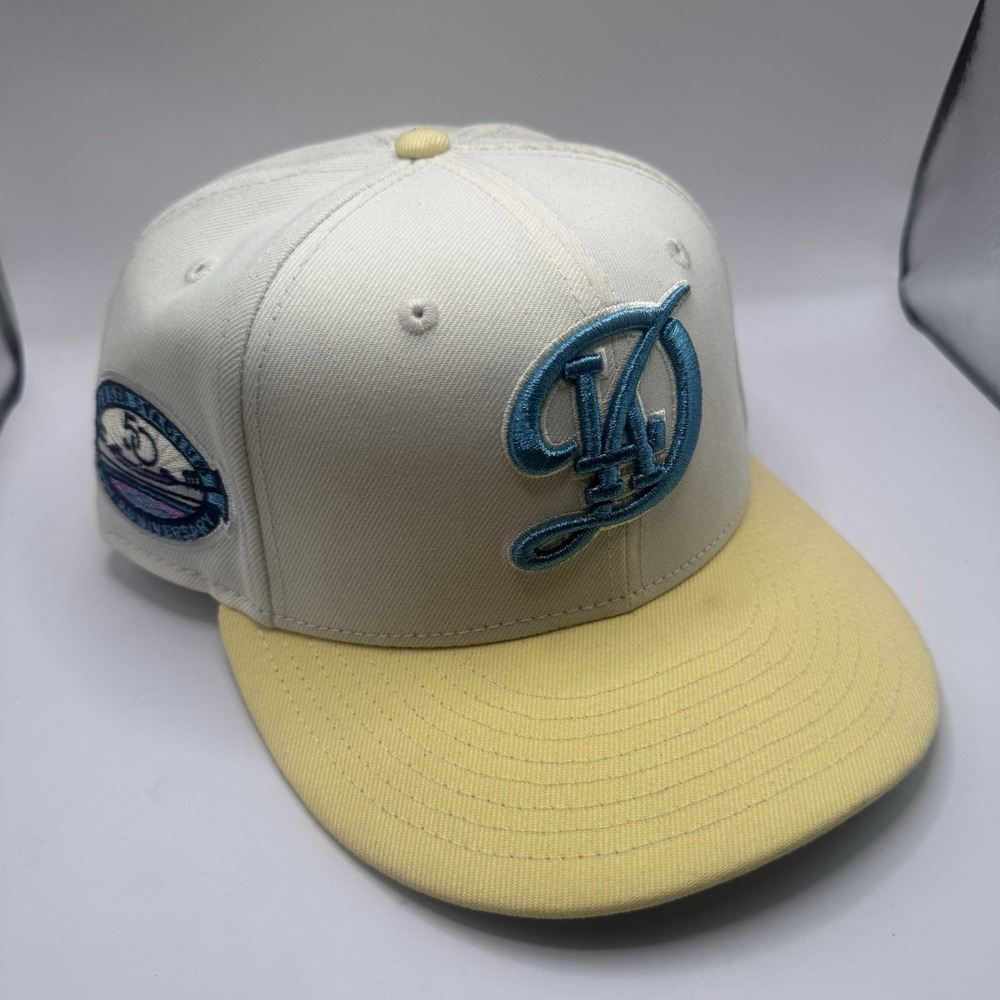 New Era 59Fifty LA Dodgers City Connect Dodger Stadium 50th Patch 7 1/4 Hat‎ Cap